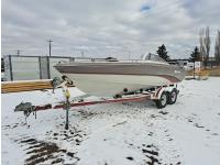1989 Larson Lazer 20 Ft Open Bow Boat with T/A Ez Loader Trailer