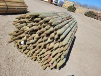 (180) 2-3 Inch X 7 Ft Treated Fence Posts