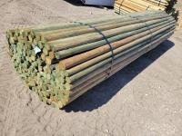(150) 2-3 Inch X 16 Ft Treated Fence Rails