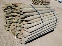 (115) 3-4 Inch X 6 Ft Treated Fence Posts