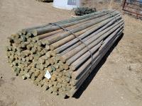 (150) 2-3 Inch X 12 Ft Treated Fence Rails
