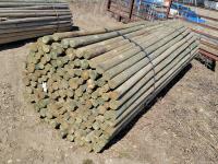 (150) 2-3 Inch X 12 Ft Treated Fence Rails