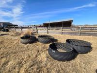 (4) 50 Inch Rubber Tire Silage Feeders