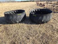 (2) 60 Inch Rubber Tire Silage Feeders