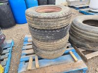 (4) 8-14.5 Mobile Home Tires with Rims