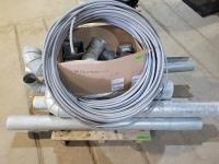Qty of 5 Inch and 6 Inch Metal Ducting and Qty of 1/2 Inch Water Line