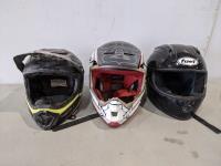 (3) Dirt Biking Helmets
