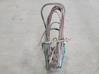 Bottle Cart with Oxygen/Acetylene Hose and Torch