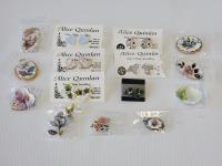 Qty of Porcelain Earrings and Broches