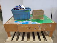 Childrens Train Table with Accessories and Qty of Lego Blocks