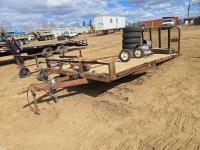 18 Ft T/A Flat Deck Trailer For Parts