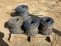 (4) Rolls Used Barb Wire