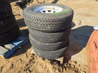 (4) ST225/75R15 Trailer Tires
