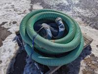 (2) 6 Inch Lay Flat Hoses and (2) 6 Inch Suction Hoses