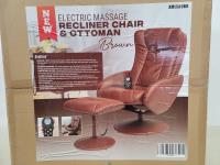 Electric Massage Recliner Chair and Ottoman