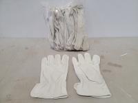 (12) Pairs of Large Leather Gloves
