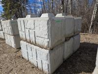 (6) 30X30 X 60 Inch Concrete Barrier Blocks