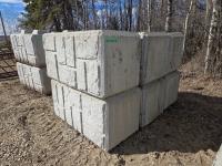 (6) 30X30 X 60 Inch Concrete Barrier Blocks