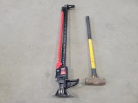 Motomaster 3 Ton Farm Jack and Sledge Hammer