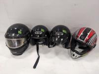(4) Motorcycle Helmets
