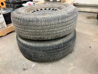 (2) Goodyear Wrangler P265/71R17 Tires On 6 Bolt Rim