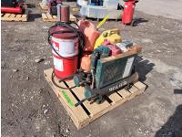 Pneumatic Grease Pump, Jerry Cans and Wheel Barrow Compressor