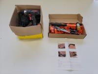 Drillmaster 18V 3/8 Inch Drill with (3) Batteries, (2) Chargers and Preciva Wood Floor Installation Kit
