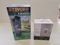 Stinger Electric Bug Zapper and Mainstays Oscillating Fan Heater