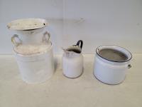 Milk Can, Jug, and Pail