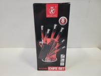 Kitchen King 8 Piece Knife Set - Black
