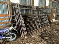 (9) 12 Ft Corral Panels with Gates