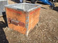 3 Ft X 4 Ft X 3 Ft Wooden Box On Casters
