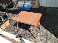 Game Table w/ Cribbage Board Inlay