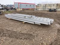Qty of 18 Inch Aluminum Cable Tray