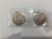 (2) Canadian Silver Dollars