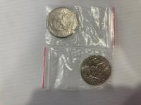 (2) Usa Silver One Dollar Coins