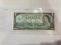 1967 Canadian One Dollar Bill