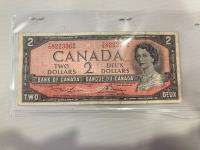 1954 Canadian Two Dollar Bill