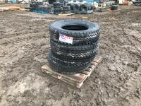 Qty of (4) 11R22.5 Tires
