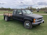 1994 Chevrolet 3500 4X4 Dually Extended Cab Flat Deck Truck