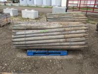 (67) 3-4 Inch X 7 Ft Fence Posts