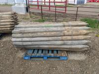 (46) 4-5 Inch X 7 Ft Fence Posts