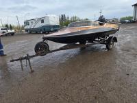 1991 Glastron GT150 15 Ft Fiberglass Boat with S/A Trailer
