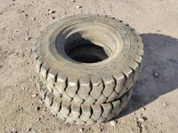 (2) Marshal 6.50-10 Forklift Tires