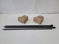 (4) Ornamental Stakes & (2) Deck Blocks
