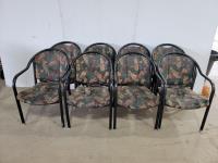 (8) Padded Arm Chairs