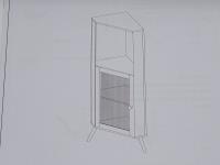 White Corner Cabinet