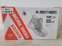 H. Brothers Mens Size 10 Work Shoes