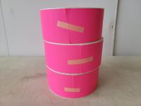 (3) 500 Ft Pink Sticker Paper Rolls