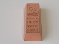 1 lb 999 Fine Copper Bar